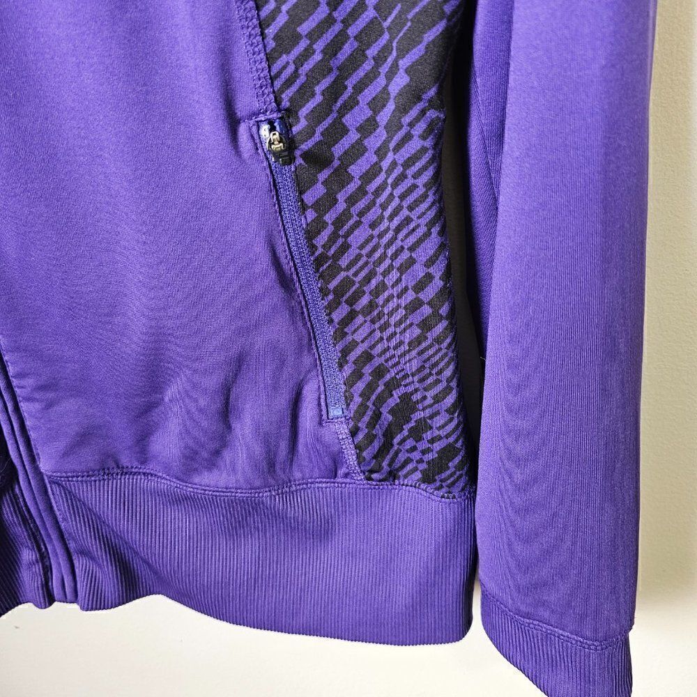 EUC TEK GEAR BLUE MOCK NECK ZIP UP WITH POCKETS ACTIVEWEAR SIZE M - Picture 7 of 13